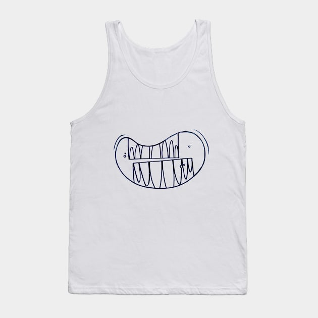 Hand-drawn mouth design Tank Top by MsTake